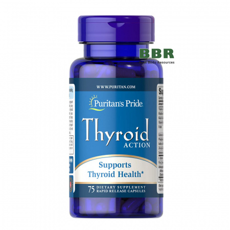 Thyroid Action 75 Caps, Puritans Pride