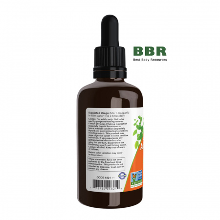 Certified Organic Ashwagandha Extract 59ml, NOW Foods