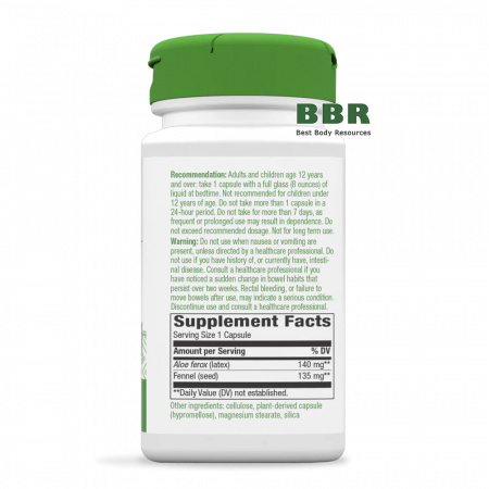 Aloe Latex with Fennel 100 Veg Caps, Nature's Way