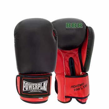 Перчатки Боксерские PP-3004 Classic Black-Red, PowerPlay