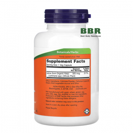 Kelp 250 Veg Caps, NOW Foods