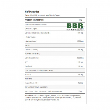 Ultimate Pre Workout HZRD 13g, Weider