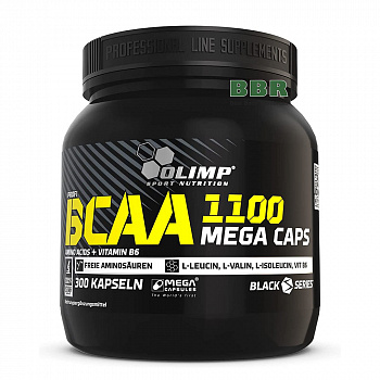 BCAA Mega Caps 1100mg 300 Caps, Olimp