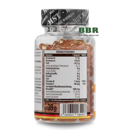 Curcumin NovaSOL 60 Liquid Caps, MST