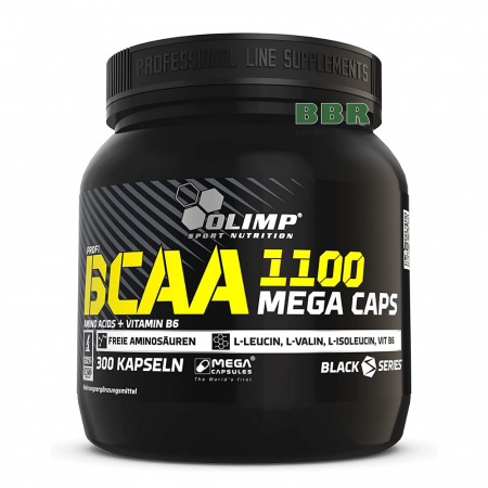 BCAA Mega Caps 1100mg 300 Caps, Olimp