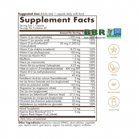 One Daily Womens Multi 60 Caps, Solgar