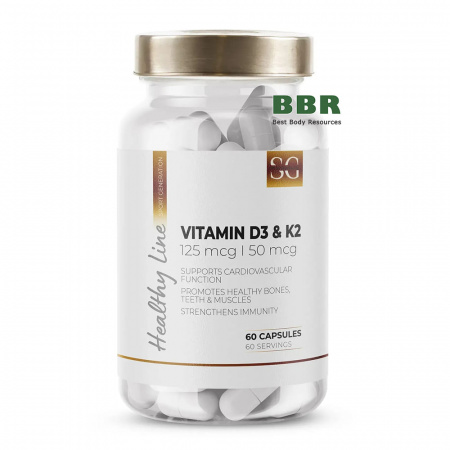 Vitamin D3 and K2 60 Caps, Sport Generation