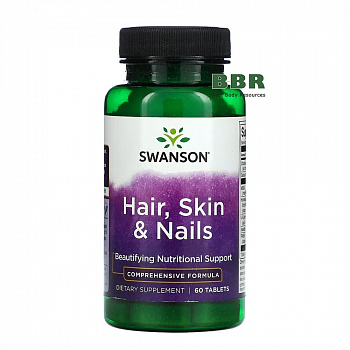 Hair, Skin & Nails Formula 60 Tabs, Swanson