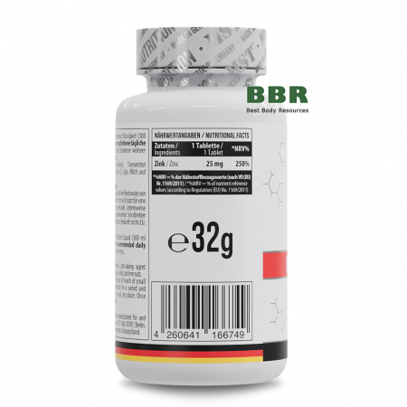 Zinc Chelate Bisglycinate 25mg 180 Tabs, MST