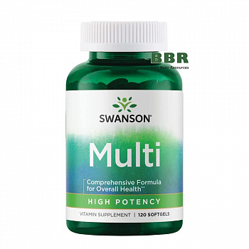 Multi High Potency 120 Softgels, Swanson