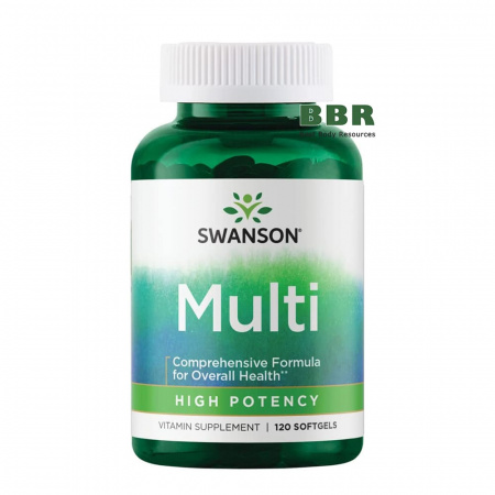Multi High Potency 120 Softgels, Swanson Multi High Potency 120 Softgels, Swanson