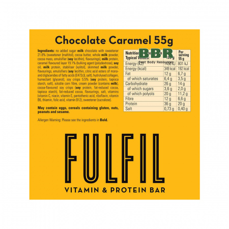 Vitamin & Protein Bar 55g, Fulfil