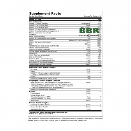 Womens Total Health Pack 30 Pill Packs, Universal Nutrition