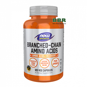 Branched-Chain Amino Acids 120 Veg Caps, NOW Foods