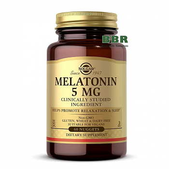 Melatonin 5mg 60 Nuggets, Solgar