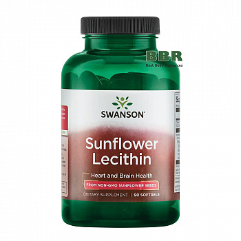 Sunflower Lecithin 1200mg 90 Softgels, Swanson