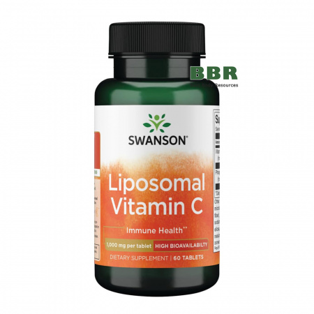 Liposomal Vitamin C 1000mg 60 Tabs, Swanson