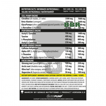 Warcry 20g (2 Servings), Genius Nutrition