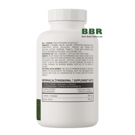 L-Theanine 200mg 90 Caps, OstroVit