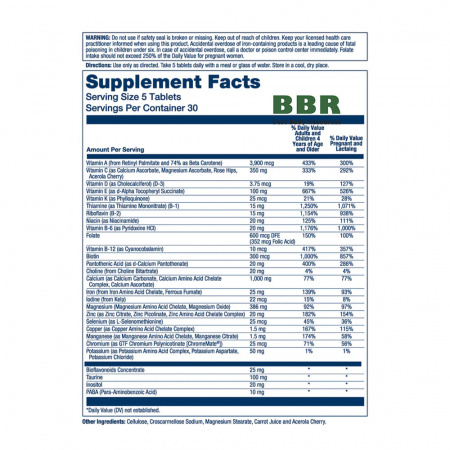 Baby Me Now Pre-Natal Multi 150 Tabs, Solaray