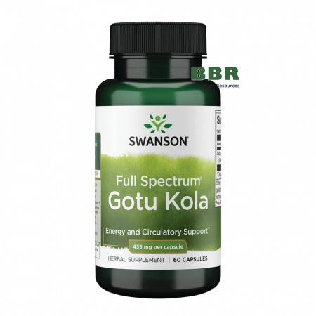 Gotu Kola 435mg 60 Veg Caps, Swanson
