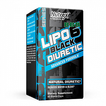 Lipo 6 Black Diuretic 80 Caps, Nutrex