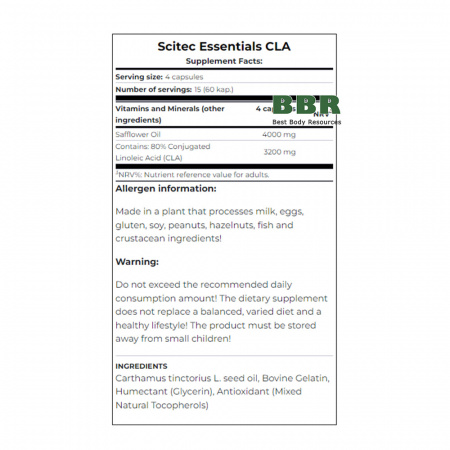CLA 60caps, Scitec Nutrition