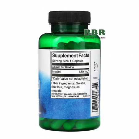 Inositol 650mg 100 Caps, Swanson