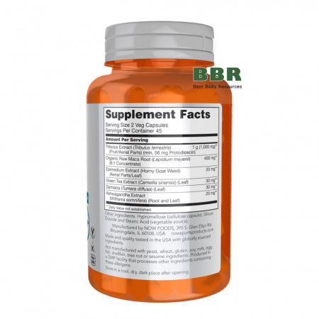 Tribulus Extreme 90 Caps, NOW Foods