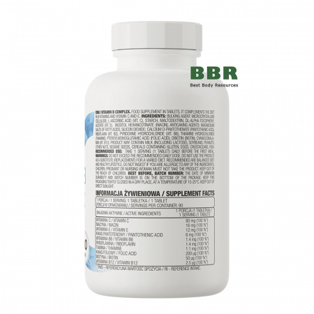 Vitamin B Complex 90 Tabs, OstroVit