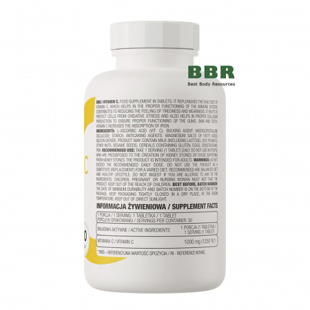 Vitamin C 1000mg 30 Tabs, OstroVit