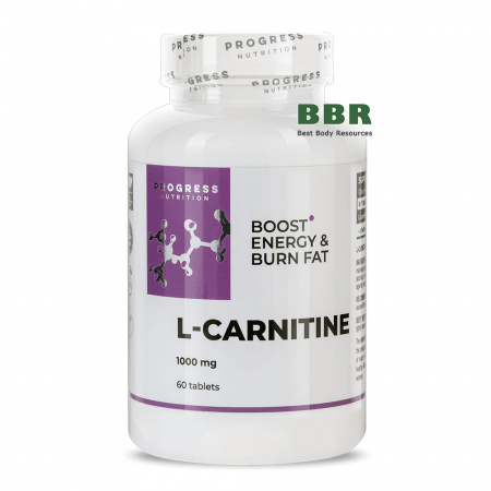 L-Carnitine 1000mg 60 Tabs, Progress Nutrition