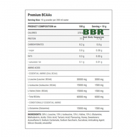 Premium BCAA Powder 500g, Weider Premium BCAA Powder 500g, Weider