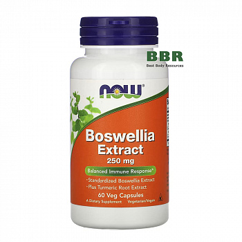 Boswellia Extract 250mg 60 Veg Caps, NOW Foods