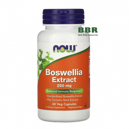 Boswellia Extract 250mg 60 Veg Caps, NOW Foods