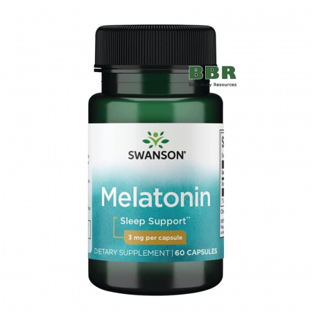 Melatonin 3mg 60 Caps, Swanson