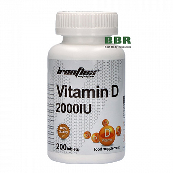Vitamin D3 2000iu 200 Tabs, IronFlex