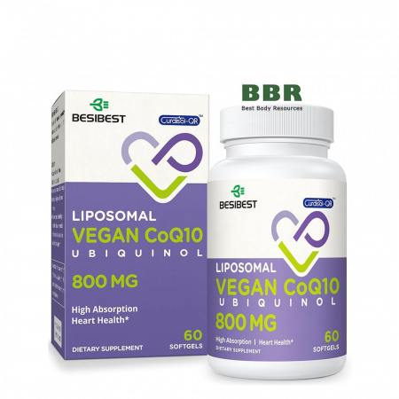 Liposomal Ubiquinol CoQ10 800mg 60 Softgels, Besibest