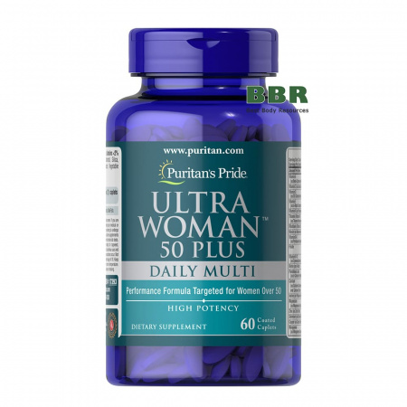 Ultra Woman 50 plus Daily Muti 60 Tabs, Puritans Pride