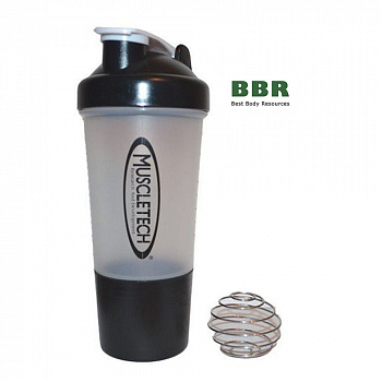 Шейкер 2-х комп с пружиной 500ml, MuscleTech