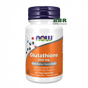 Glutathione 250mg 60 Veg Caps, NOW Foods