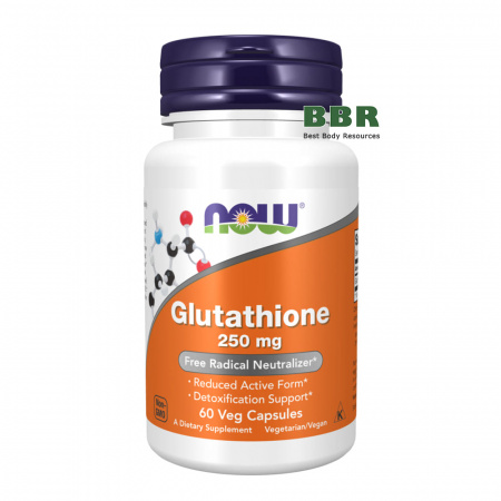 Glutathione 250mg 60 Veg Caps, NOW Foods