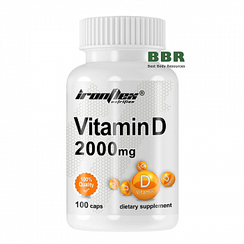 Vitamin D 2000 100 Caps, IronFlex