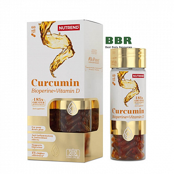 Curcumin+Bioperine+Vitamin D 60 Caps, Nutrend