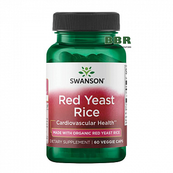 Red Yeast Rice 600mg 60 Caps, Swanson