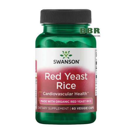 Red Yeast Rice 600mg 60 Caps, Swanson