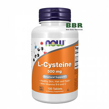 L-Cysteine 500mg 100 Tabs, NOW Foods
