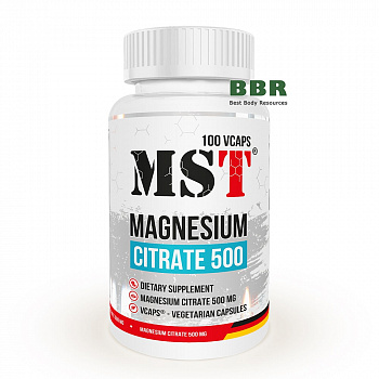 Magnesium Citrate 500 100 Caps, MST