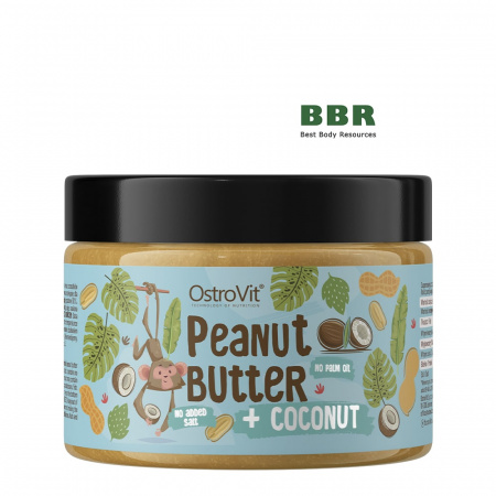 NutVit 100% Peanut + Coconut Butter 500g, OstroVit