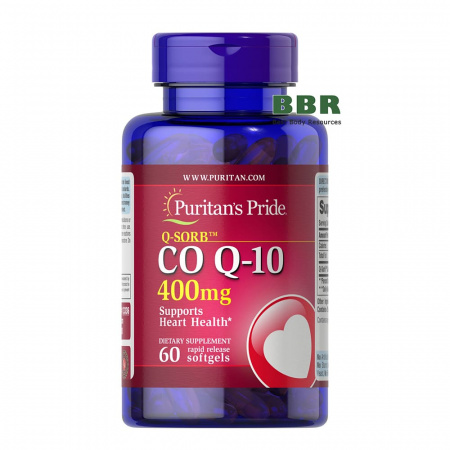 Q-SORB Co Q10 400mg 60 Softgels, Puritans Pride